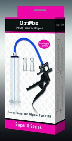 Nipple, Clit and Penis Pump Kit for Couples OptiMax - Pumps, Extenders and Sleeves