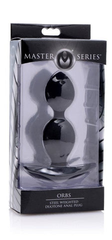 Orbs Steel Weighted Duotone Anal Plug by XR Brands - Butt Plugs