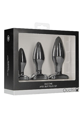 Ouch! Apex Butt Plug Set by Shots Toys - Butt Plugs