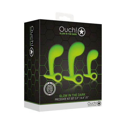 OUCH! Glow-in-Dark Prostate Pleasure Set by Shots Toys - Prostate Toys