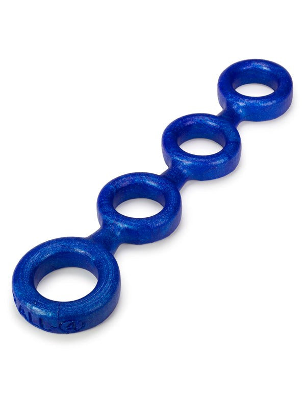 Oxballs 4-Ball Cock Ring With 3 Ballstretcher O/S - - Cock Rings