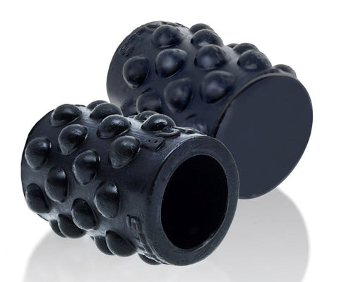 Bubbles Black Silicone Cock Ring by Oxballs - Cock Rings