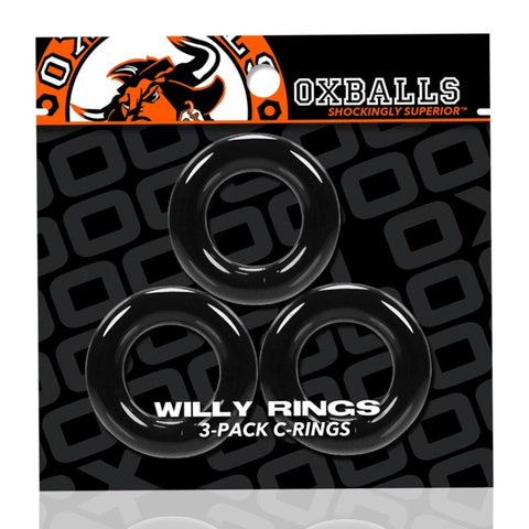 Willy Cock Rings 3 Pack Stretchy Cock Ring by Oxballs - Stretchy Cock Rings