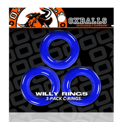 Willy Cock Rings 3 Pack Stretchy Cock Ring by Oxballs - Stretchy Cock Rings