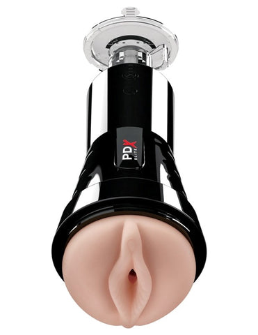 PDX ELITE Cock Compressor Vibrating Stroker - Masturbators and Strokers