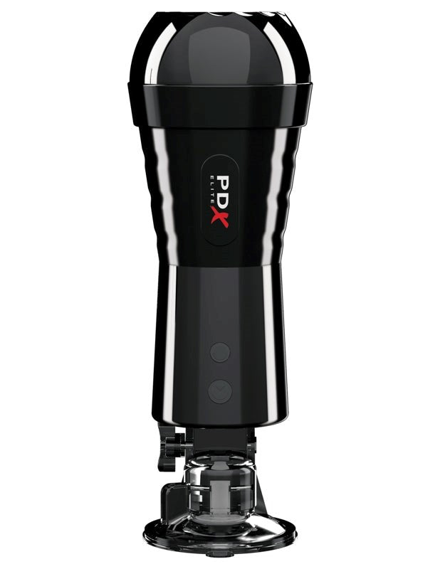 PDX Elite Cock Compressor Vibrating Stroker - - Masturbators and Strokers