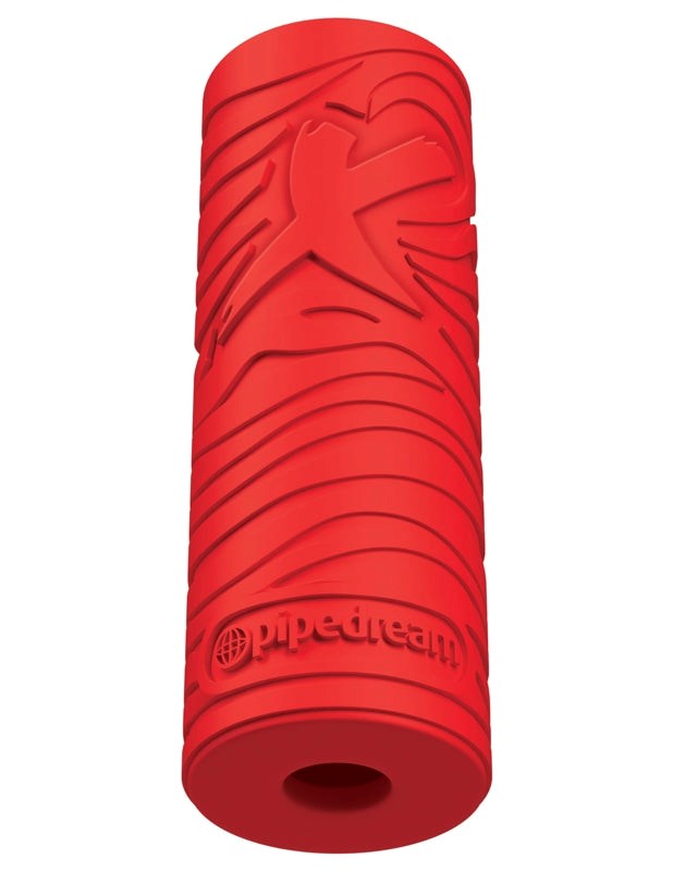 PDX Elite EZ Grip Stroker In Red - - Masturbators and Strokers