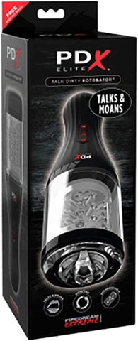 PDX ELITE Talk Dirty Rotobator Masturbator - Masturbators and Strokers