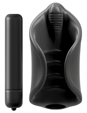 PDX ELITE Vibrating Silicone Stimulator Masturbator - Masturbators and Strokers