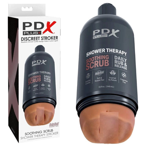 PDX Plus Shower Therapy Soothing Scrub - Realistic Butts And Vaginas
