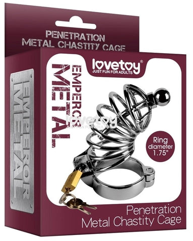 Penetration Metal Chastity Cage by Lovetoy - Male Chastity