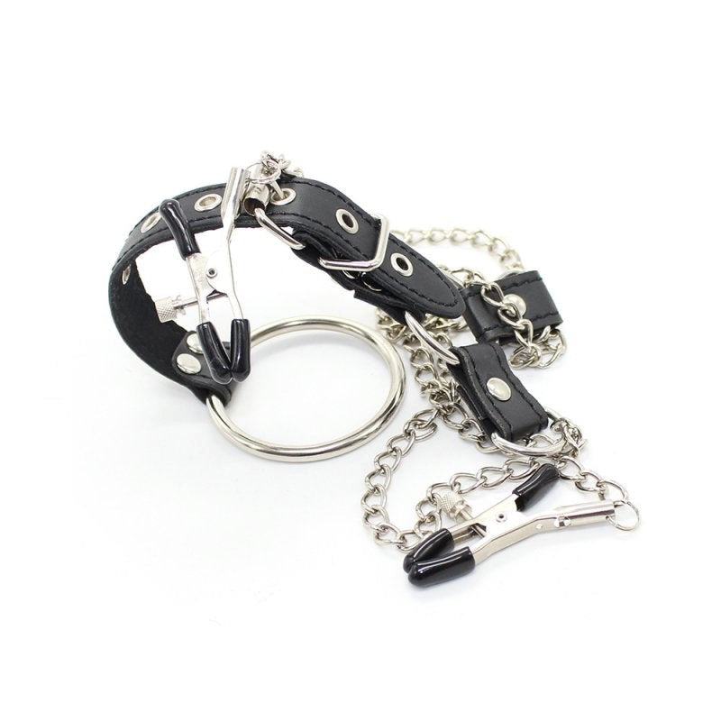 Penitentiary Nipple Clamps and Cock Ring Set - - Cock Rings