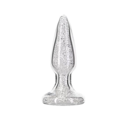 Pillow Talk Fancy Luxurious Glass Anal Plug w/ Gem - Butt Plugs