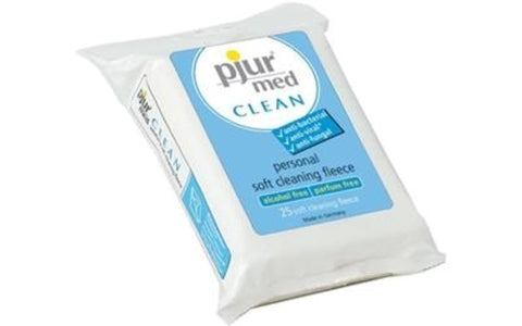 Med Clean Fleece Pack Of 25 Adult Toy Cleaner by Pjur - Adult Toy Cleaner