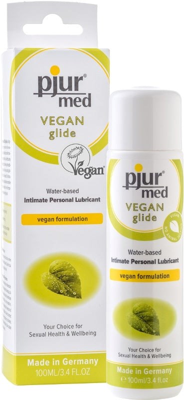 Pjur Med Vegan Glide Water-Based Intimate Lubricant 100ml - - Lubricants & Lotions