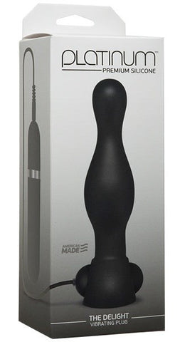 Platinum The Delight Vibrating Anal Plug by Doc Johnson - Anal Vibrators
