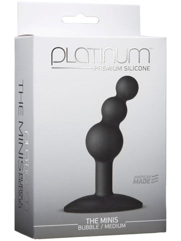 The Minis Black Bubble Butt Plug by Doc Johnson - Butt Plugs