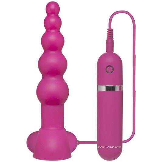 Platinum Premium Silicone The Passion Vibrating Plug Pink