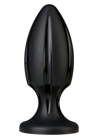 Platinum Premium Silicone The Rocket Black by Doc Johnson - Butt Plugs