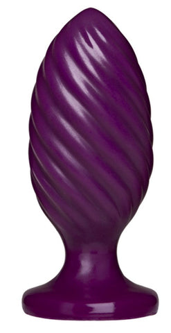 Platinum Premium Silicone The Swirl Purple by Doc Johnson - Butt Plugs