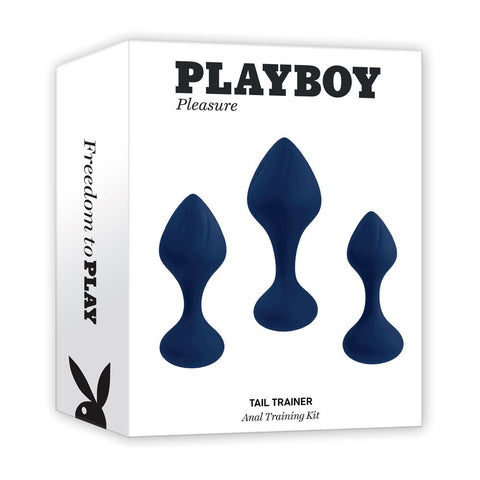 Playboy Pleasure TAIL TRAINER Butt Plugs Set of 3 Sizes - Butt Plugs