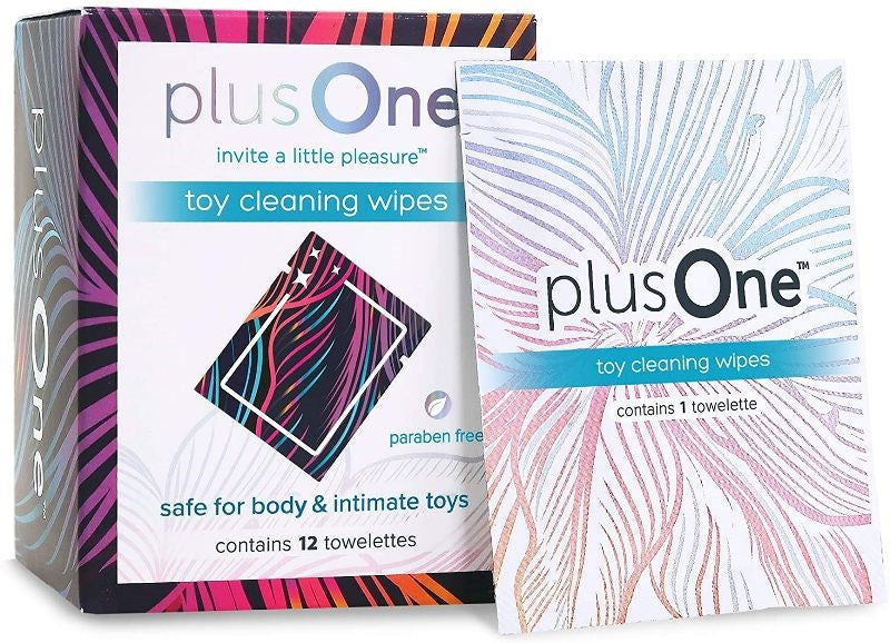 PlusOne Toy Cleaning Wipes - - Adult Toy Cleaner