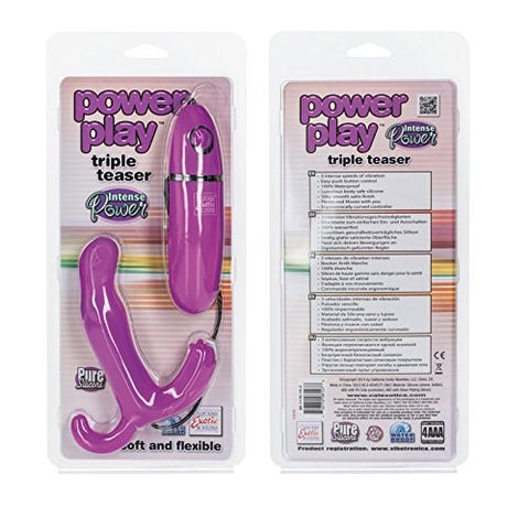 Power Play Triple Teaser Prostate Vibrator by CalExotics - Prostate Toys