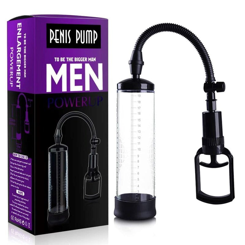 Power UP Penis Pump with Pull Rod - - Pumps, Extenders and Sleeves