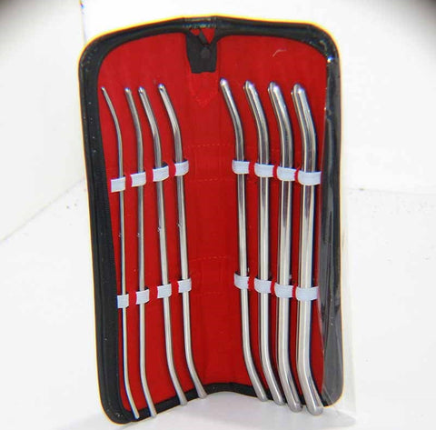 Pratt Urethral Sounds 8 Pieces by Hell's Couture - Penis Plugs