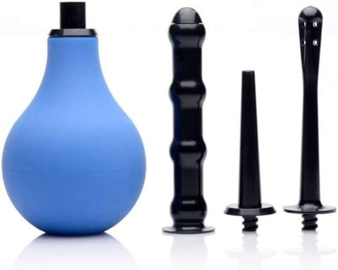 Premium One Way Valve Anal Douche Set by XR Brands - Anal Cleansing