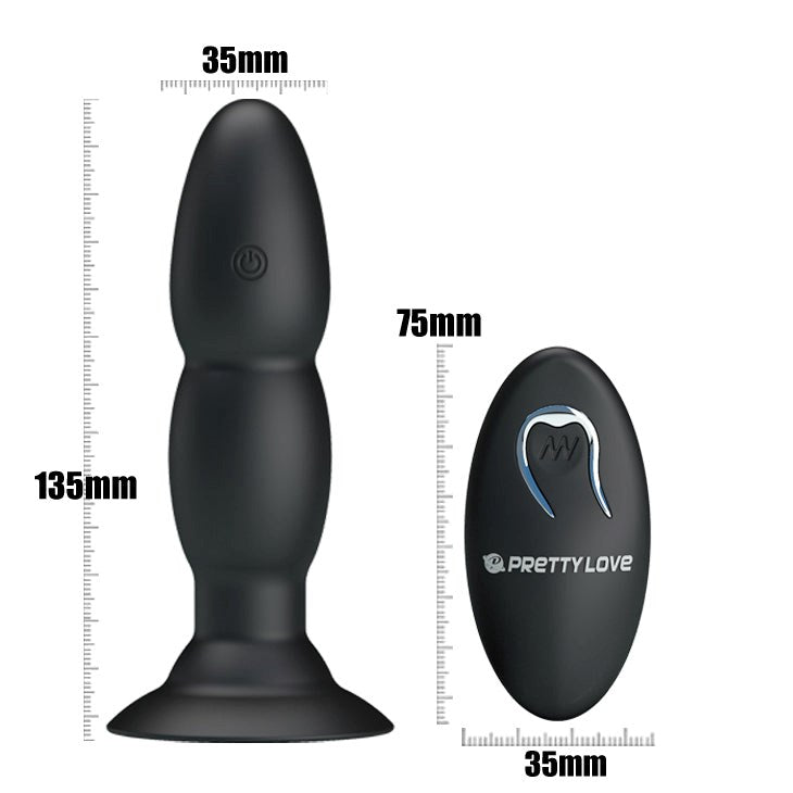 Pretty Love Beaded Remote Anal Vibrator - - Anal Vibrators