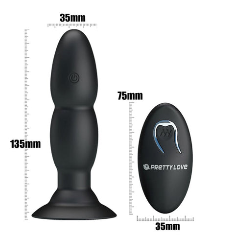 Beaded For Extra Pleasure Remote Butt Plug by Baile - Anal Vibrators