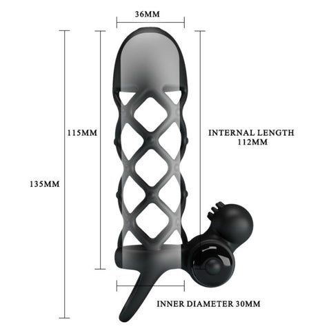 Pretty Love Silicone Penis Sleeve 1 by Baile - Pumps, Extenders and Sleeves