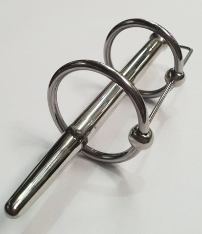 Prince Albert Plug & Dual Glans Cock Ring - Penis Plugs