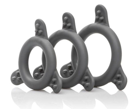Pro Series Silicone Cock Ring Set by CalExotics - Stretchy Cock Rings