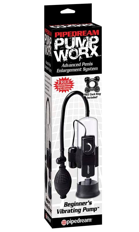 Pump Worx Beginners Vibrating Penis Pump - - Pumps, Extenders and Sleeves