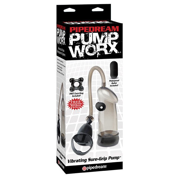 Pump Worx Vibrating Sure-Grip Pump - - Pumps, Extenders and Sleeves