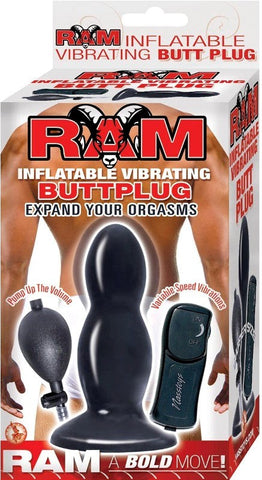 Ram Inflatable Vibrating Buttplug by Nasstoys - Butt Plugs
