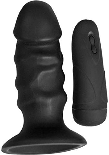 Ram Pulsating Buttplug Black - - Butt Plugs