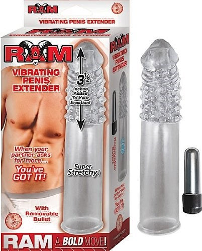 Ram Vibrating Penis Extender - - Pumps, Extenders and Sleeves