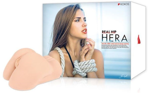 Real Hip Hera Masturbator with Two Way Massager by Kokos - Realistic Butts And Vaginas