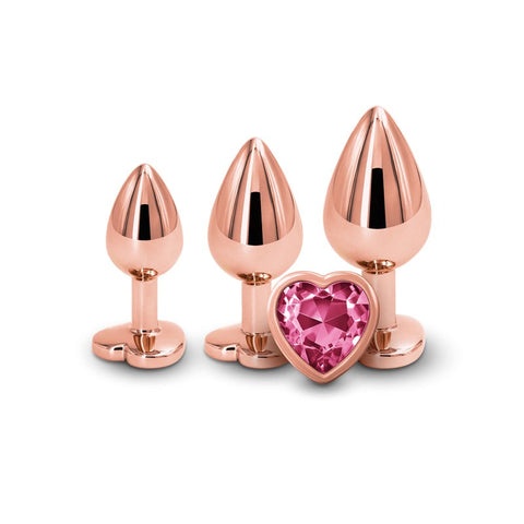 Rear Assets Trainer Kit Heart Butt Plug by NS Novelties - Butt Plugs