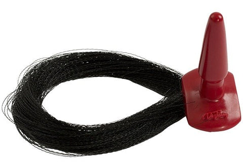 Reds Black Leather Pony Play BDSM Whip Small - Butt Plugs