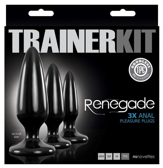 Renegade Pleasure Plug 3pc Trainer Kit - - Butt Plugs