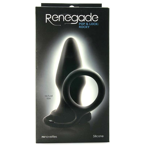 Renegade Pop and Lock Rocky Anal Plug with Ring - Butt Plugs