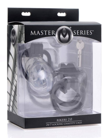 Rikers 2.0 Locking Male Chastity Device by XR Brands - Male Chastity