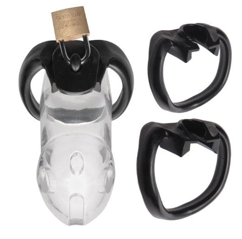 Rikers Locking Chastity Cage by XR Brands - Cock Rings