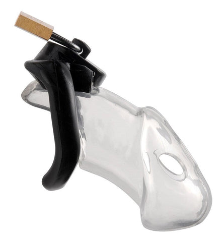 Rikers Locking Chastity Cage by XR Brands - Cock Rings
