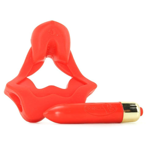40 Lixxx Vibe Red Cock Ring Waterproof by Rocks Off - Cock Rings
