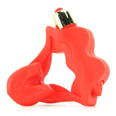 40 Lixxx Vibe Red Cock Ring Waterproof by Rocks Off - Cock Rings